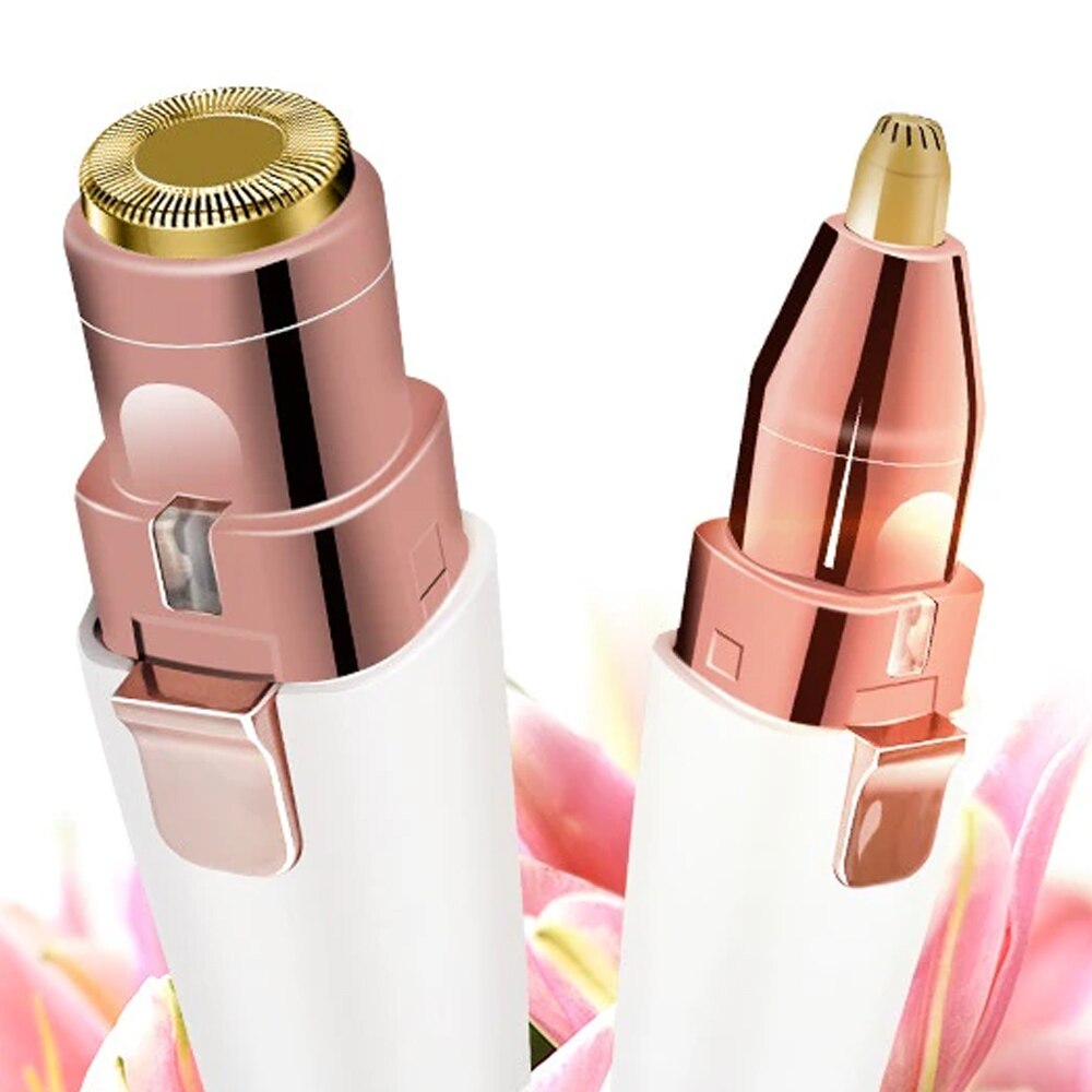 Epilator Facial 2 in 1 Zenino Trimmer Sprancene, 2 Capete