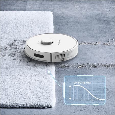 Robot de aspirare Rowenta X-Plorer S75 Animal & Allergy RR8567WH, 31W, curatare 4 in 1, sistem Smart Aqua Power, recipient praf 0.3L, recipient apa 0.3L, 3 senzori de cadere, statie de incarcare, putere aspirare 2700 Pa, autonomie 120 min, alb