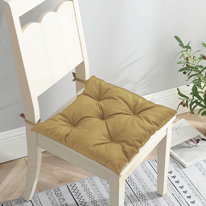 Perna scaun, Galben 152, 37x37 cm