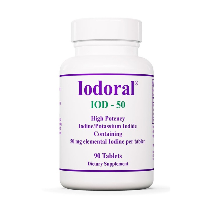 Tablete, Iodoral®, 50 mg, Iod, 90 Tablete, Echilibru Hormonal, Administrare Orala, 1 Comprimat Pe Zi Cu Sau Fara Masa, Fara Aditivi