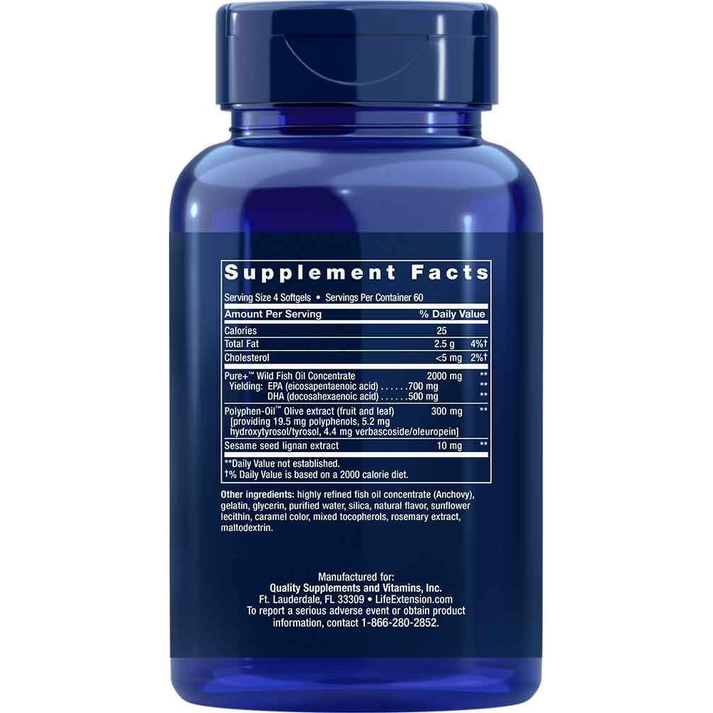 Supliment alimentar Super Omega3 EPA/DHA with Sesame Lignans & Olive