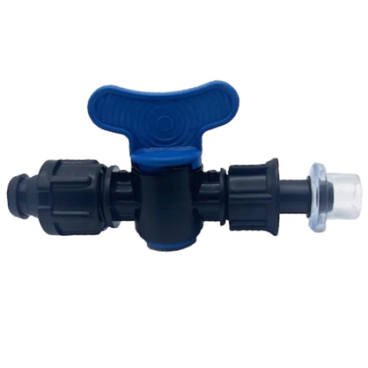 Set 10 robineti cu 2 piulite si garnitura silicon pentru tub si banda picurare Sita, 14mm