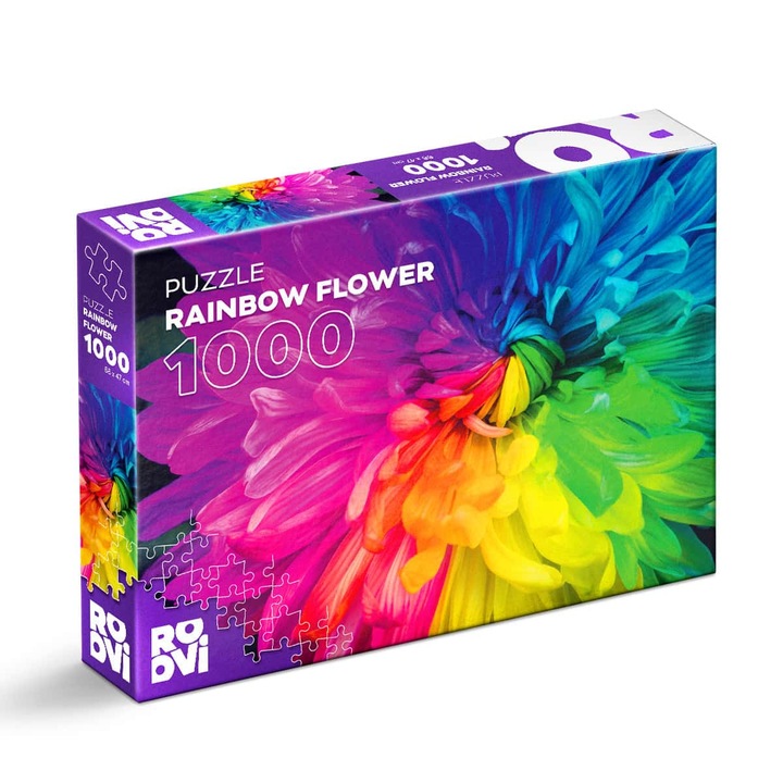 Puzzle D-Toys High Difficulty Rainbow Flower 1000 piese