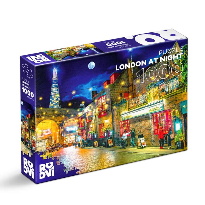 Пъзел D-Toys Night Landscapes Лондон през нощта, 1000 части