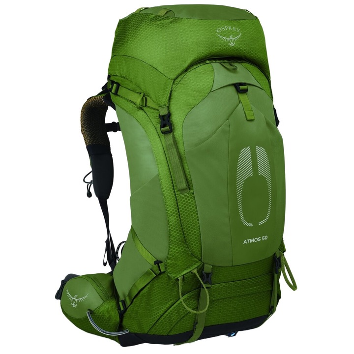 Rucsac drumetie, Osprey, Atmos AG, Nylon, 50 L, S/M, Verde