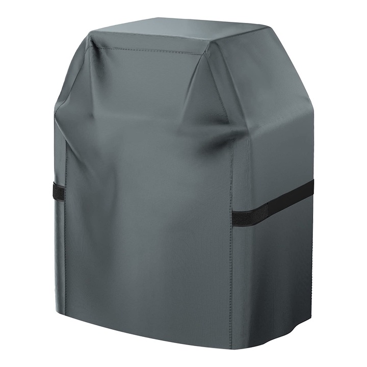 Husa gratar, Cu velcro, Oxford, Impermeabila, Rezistenta UV, Benzi de fixare, 110x66x80 cm, Gri