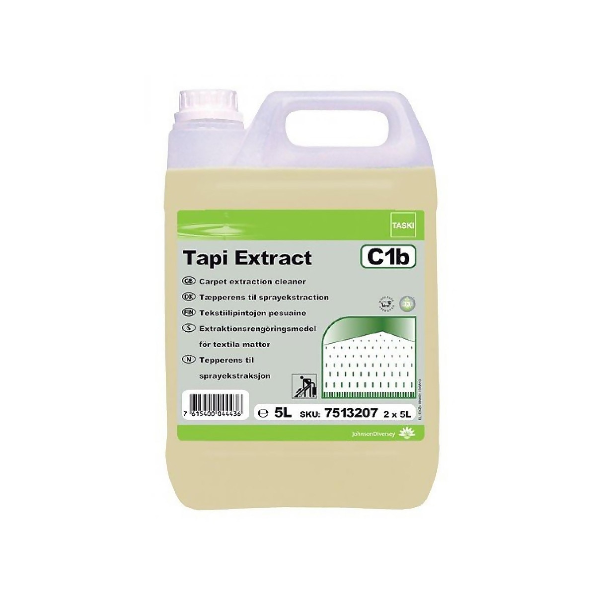 TASKI Tapi Extract detergent special conceput pentru curatarea covoarelor, mochetelor si tapiteriilor prin metoda injectie-extractie