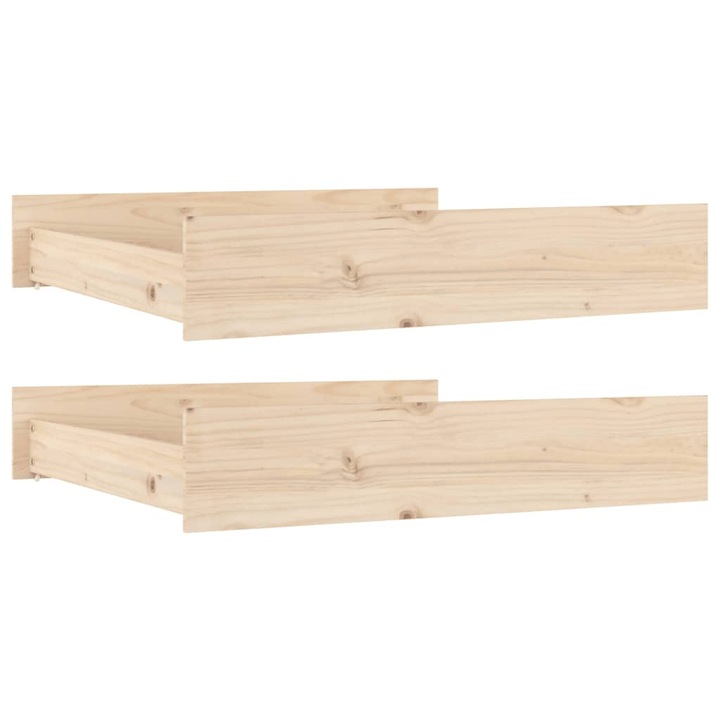 Комплект Чекмеджета за легло vidaXL, 2 бр, Дърво, 90 x 78 x 18 см