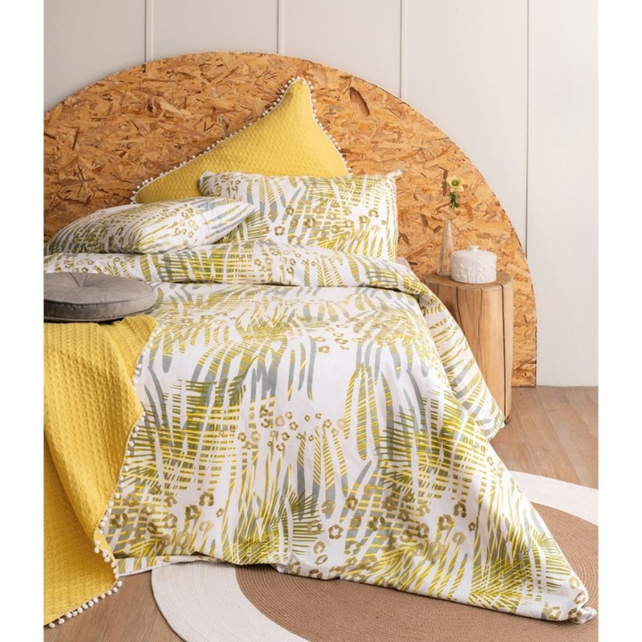 Set lenjerie pat, Palamaiki, Bumbac, 265x275 cm, Multicolor