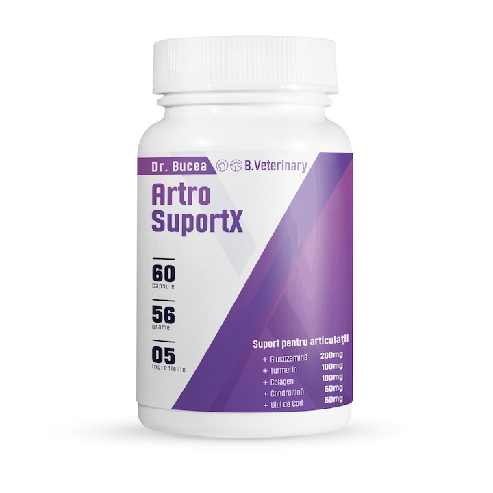 Artro SuportX - supliment veterinar complex articulatii & mobilitate pentru caini si pisici, 60 tablete hidrosolubile