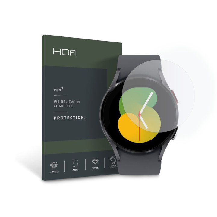 HOFI Glass Pro+ üveg képernyővédő fólia - Samsung Galaxy Watch 4/5 (44 mm) - átlátszó