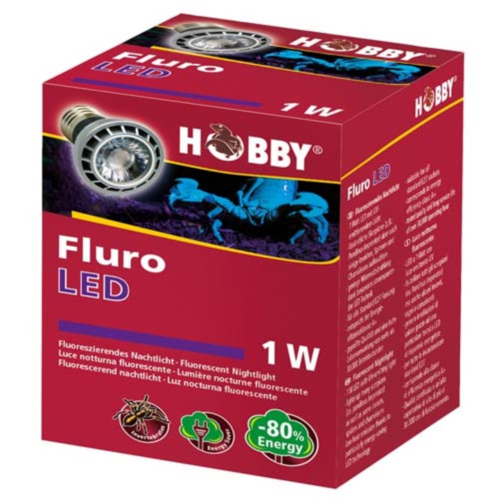 Hobby Led fluoreszkáló éjszakai lámpa terráriumba 1W