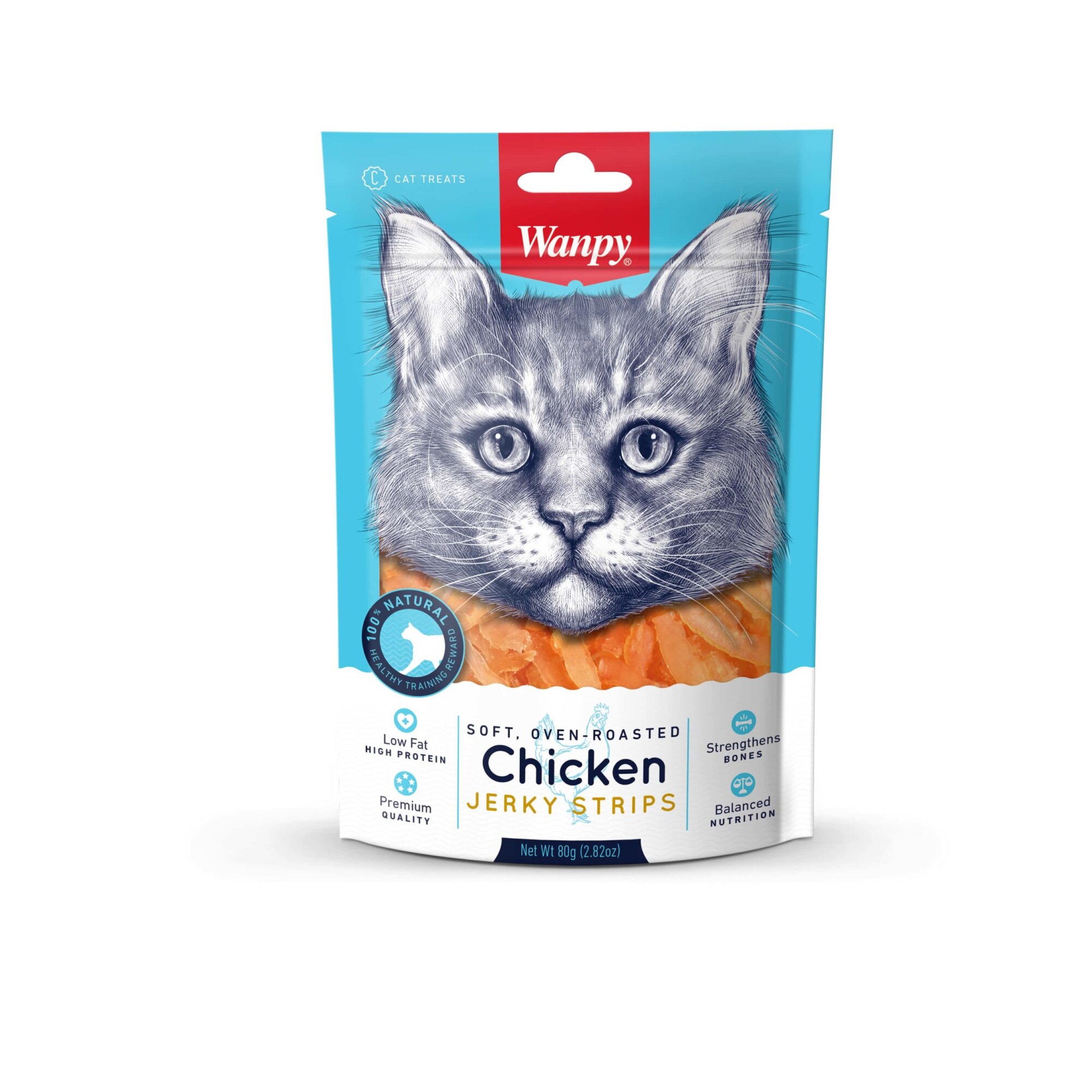 Лакомства за котки, Wanpy, Пиле, 80гр - eMAG.bg