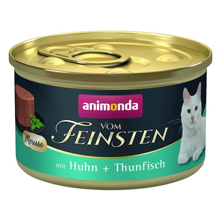 Мокра храна за котки Animonda Mousse, Adult, Пиле/Тун, 85гр
