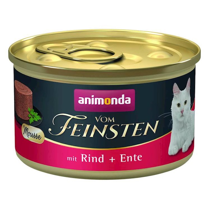 Мокра храна за котки Animonda Mousse, Adult, Beef/Duck, 85g