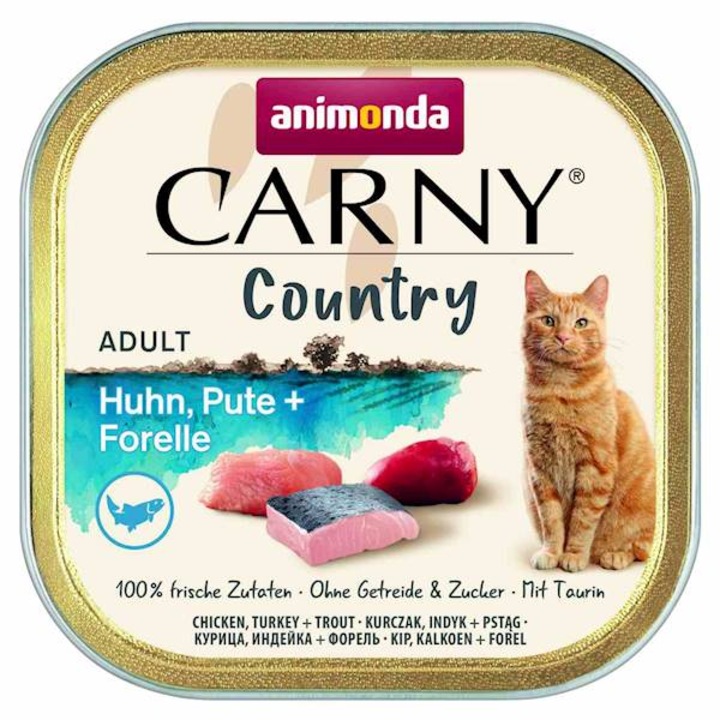 Мокра храна за котки Animonda Country, Adult, Пиле/Пуйка, 100гр