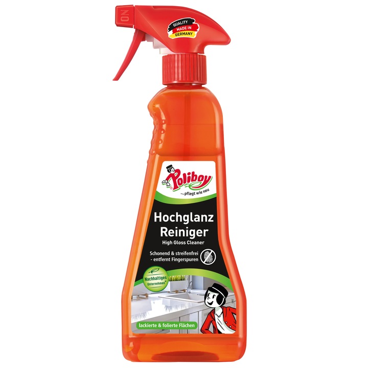 Solutie lustruire si curatare spray Poliboy 375 ml