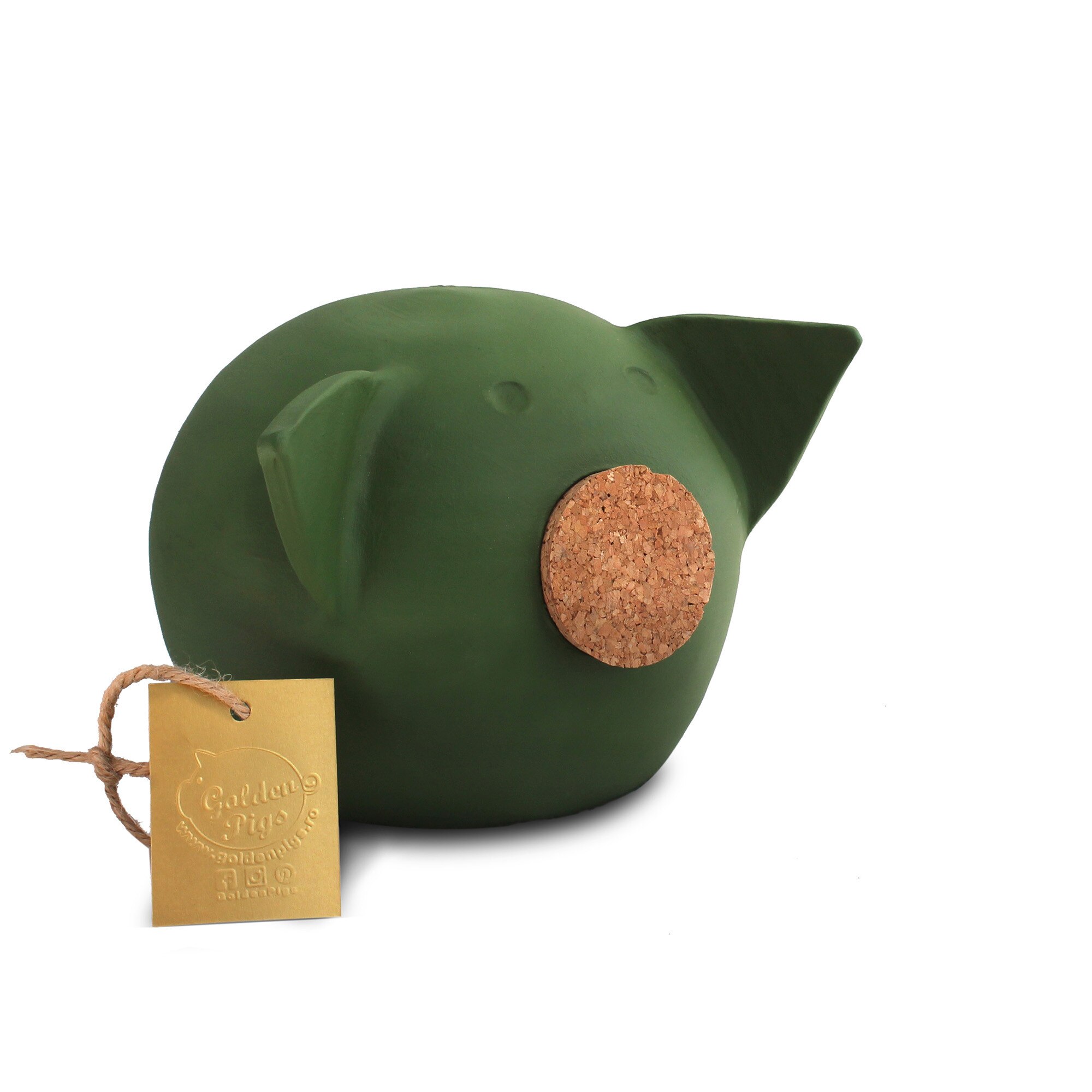 Pusculita ceramica, CHALK, Medium, Verde