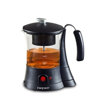 Ceainic electric, 600W, 700ml, carcasa din sticla cu element de incalzire ascuns, Beper, 90.836 Ceainic electric, 600W, 700ml, carcasa din sticla cu element de incalzire ascuns, Beper, 90.836