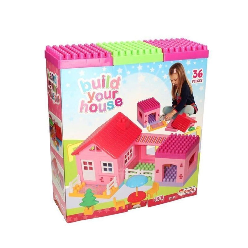 Construieste o casuta, 36 de piese mari