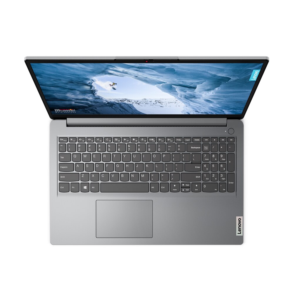 Laptop, Lenovo, IdeaPad 1, 15IGL7, 82V7007TBM, 15.6", rezolutie FHD, Intel Celeron N4020, dual core, 4MB,, 8GB DDR4, SSD 256GB, no os, Gri