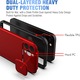 Кейс за Xiaomi Redmi 9T, Camera Slide Protector, Удароустойчив, Червен