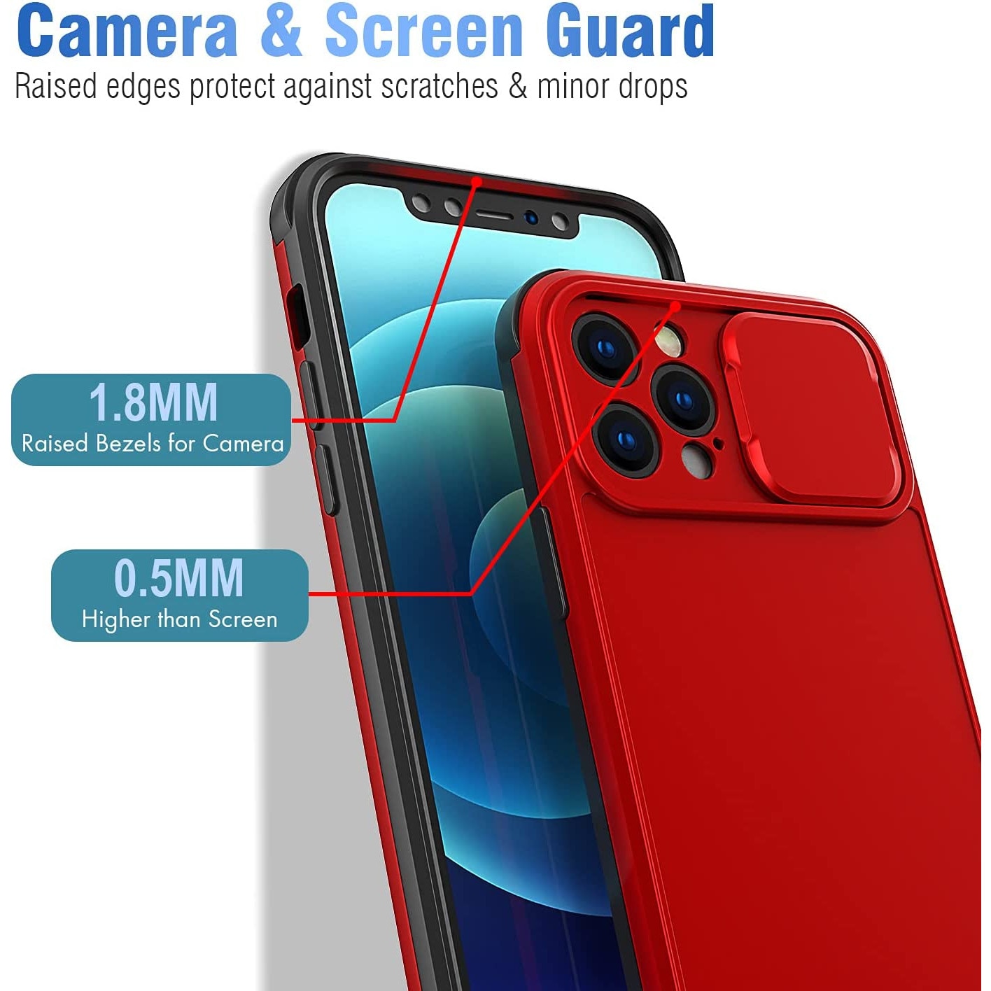 Кейс за Apple iPhone 13 Pro Max, Camera Slide Protector, Удароустойчив