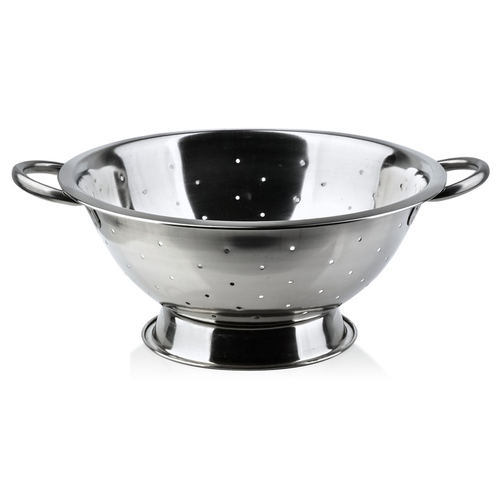 Strecuratoare, Mondex, Basic Kitchen, Otel inoxidabil, 28 cm, Argintiu