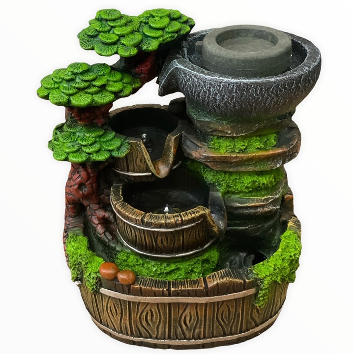 Fantana electrica din rasina, 25 cm, 11064