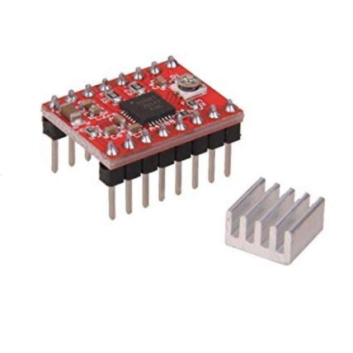 Драйвер за стъпков мотор Arduino Clone A4988, С радиатор