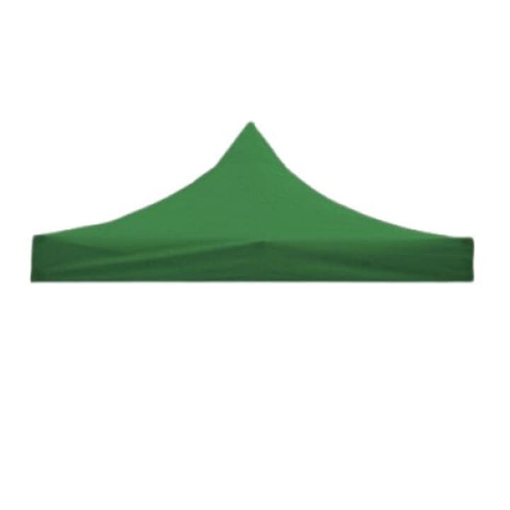Flippy Pavilon ponyva, sátortető jellegű, 3 x 3 m, vízálló, oxford textil anyaggal borított 700D, gumírozott zöld