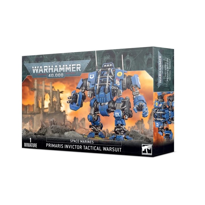 Figurina Warhammer 40k, Games Workshop, Primaris Invictor Tactical Warsuit