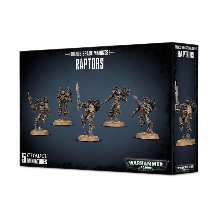 Комплект фигурки Warhammer 40k, Chaos Space Marines Raptors, 5 миниатюри