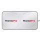 Parasolar auto ThermoPro® Sun Master, blocare 99.87% raze UVB si 99.08% raze UVA, SPF 100, pliabil, material 240T, saculet depozitare, argintiu
