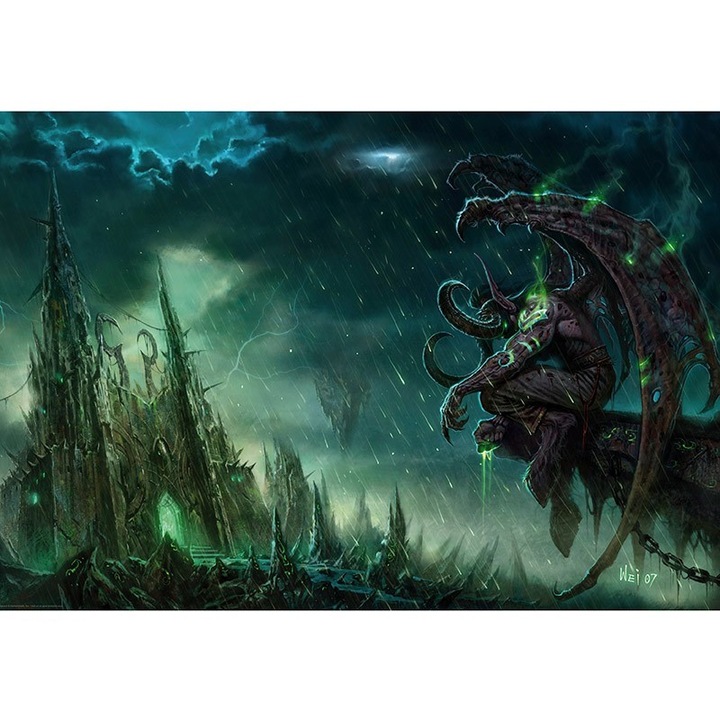 Постер World of Warcraft, Illidan Stormrage, многоцветен, 91.5x61 cm