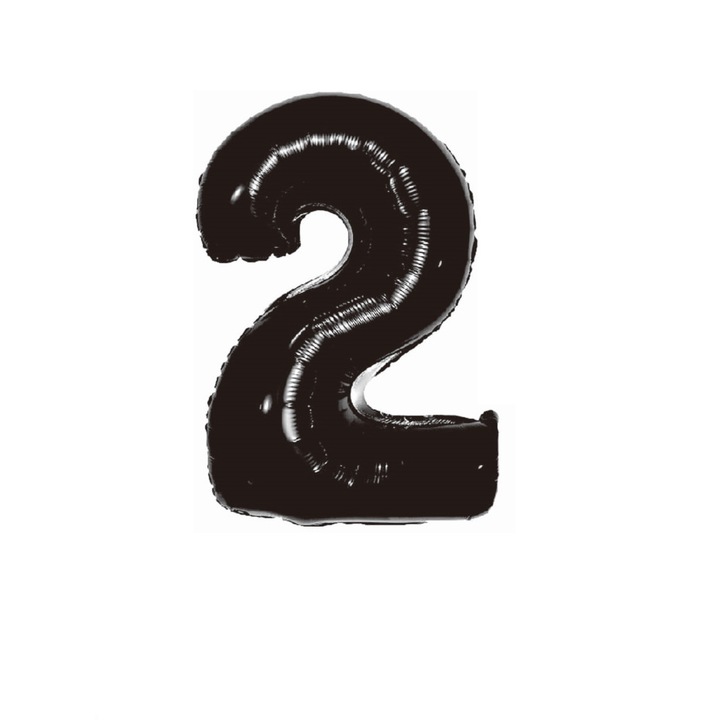 Fém fólia lufi, 2-es szám, 100 cm, fekete