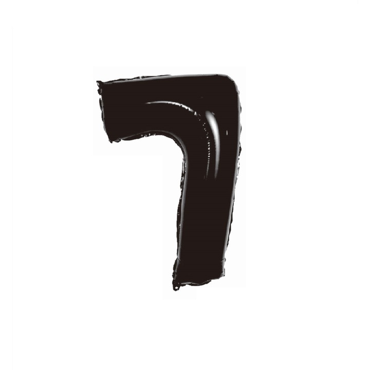 Fém fólia lufi, 7-es szám, 100 cm, fekete
