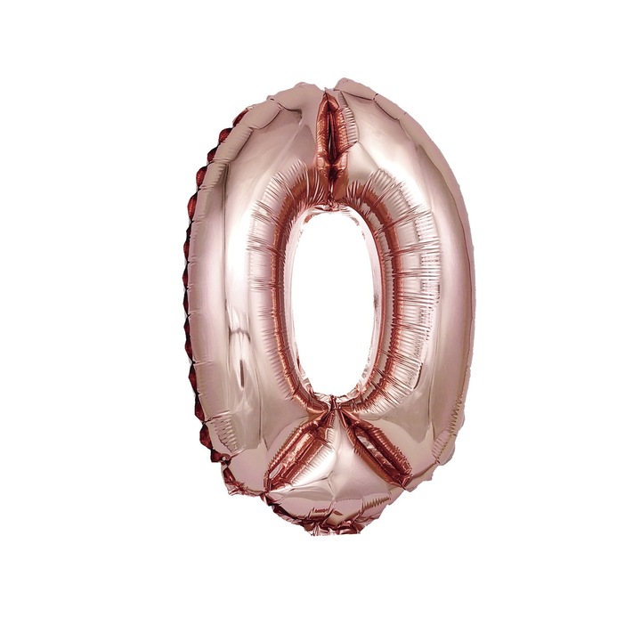 Fém fólia lufi, 0. szám, 100 cm, Rózsarany