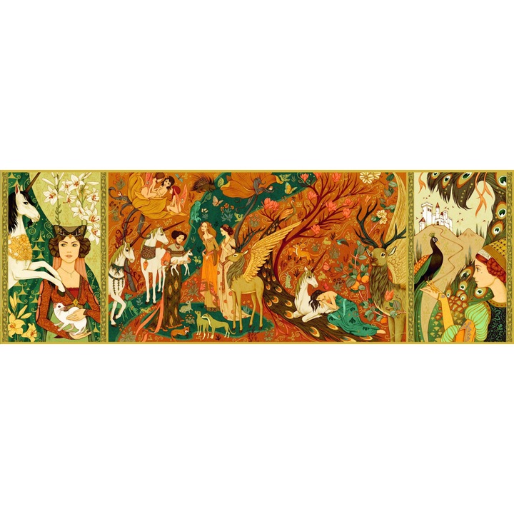 Djeco пъзел Градина с еднорози 500 бр