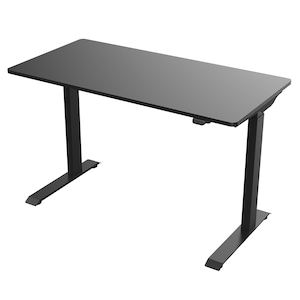 Birou standing desk, reglaj inaltime electric, controler sus-jos, cadru negru, Blat 160 x 80 cm, negru