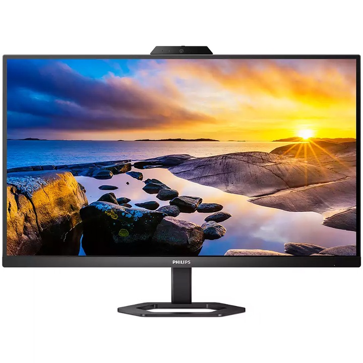 Philips 27E1N5600HE/00 WLED monitor, IPS 27", QHD, 75Hz, 4ms, HDMI, DisplayPort, USB, USB-C, webkamera, Pivot, fekete