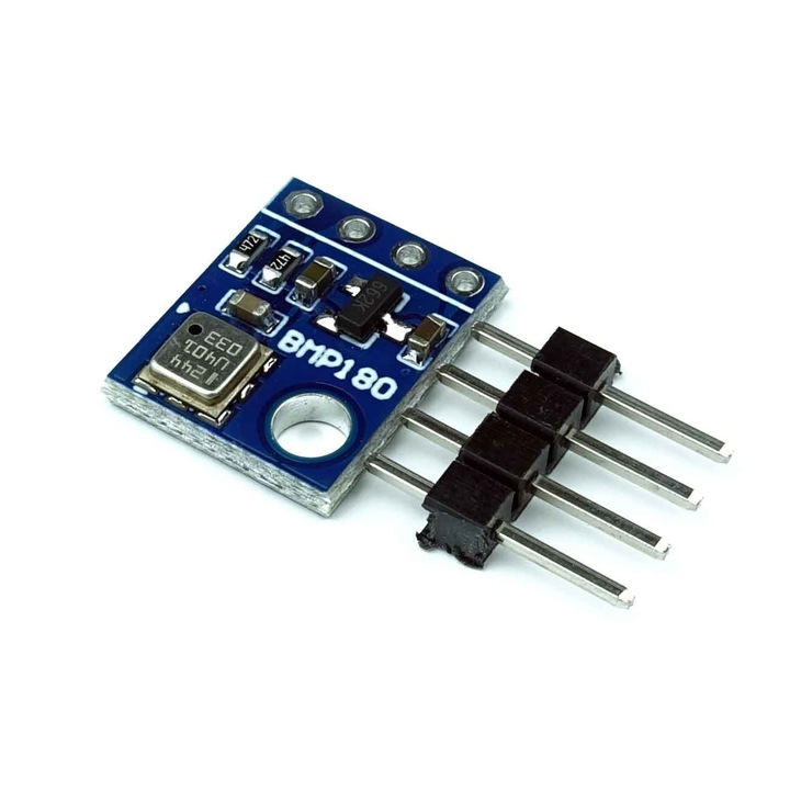 Senzor de presiune si temperatura, BMP180, GY-68, 3.3V, Interfata I2C, 10 x 13 mm, Multicolor