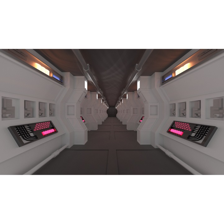 Öntapadó PVC tapéta - Az űrhajó belseje, 100 x 150 cm