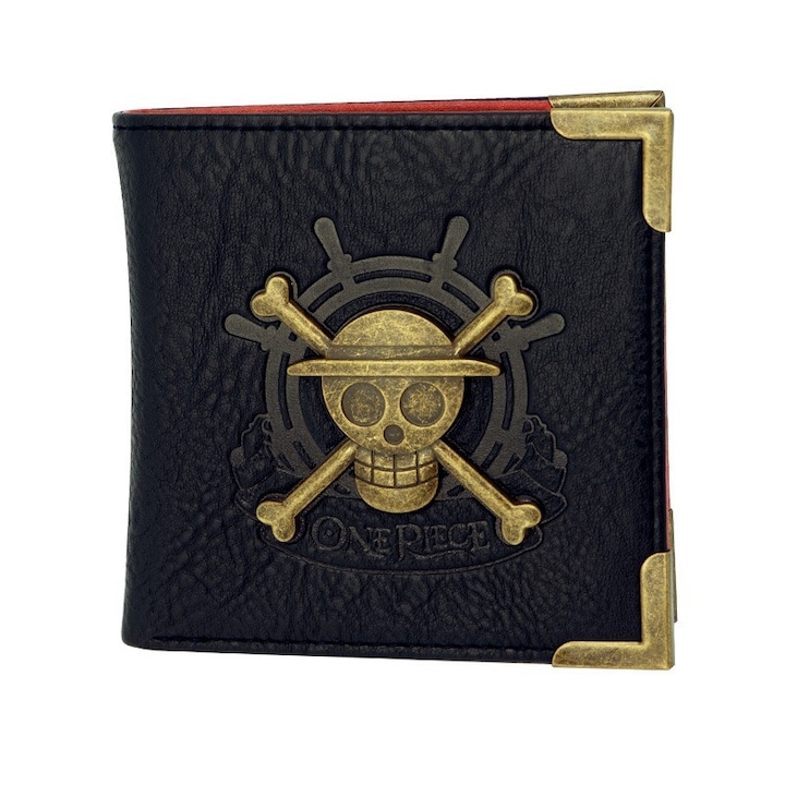 Portofel One Piece, Skull, multicolor, 9,5 x 12,5 cm