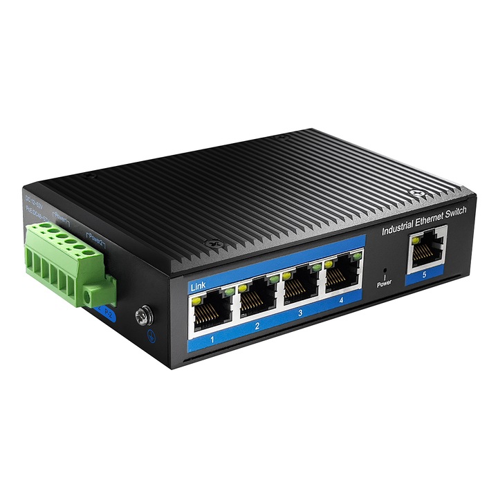 Switch Lan PoE 5 porturi Cudy IG1005P 4x30W 1Gbps industrial