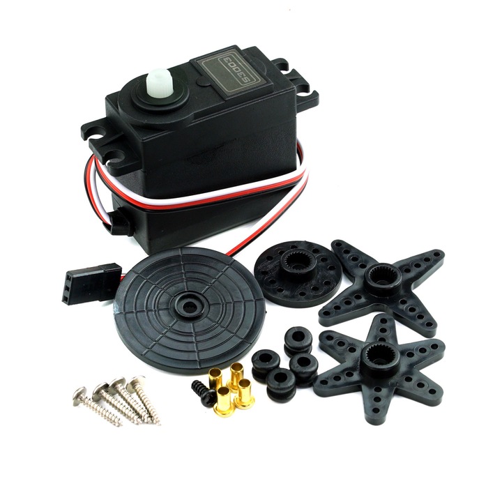 Servomotor S3003, Cu set de claxoane, 4.8 V, 40 x 20 x 36 mm, Multicolor