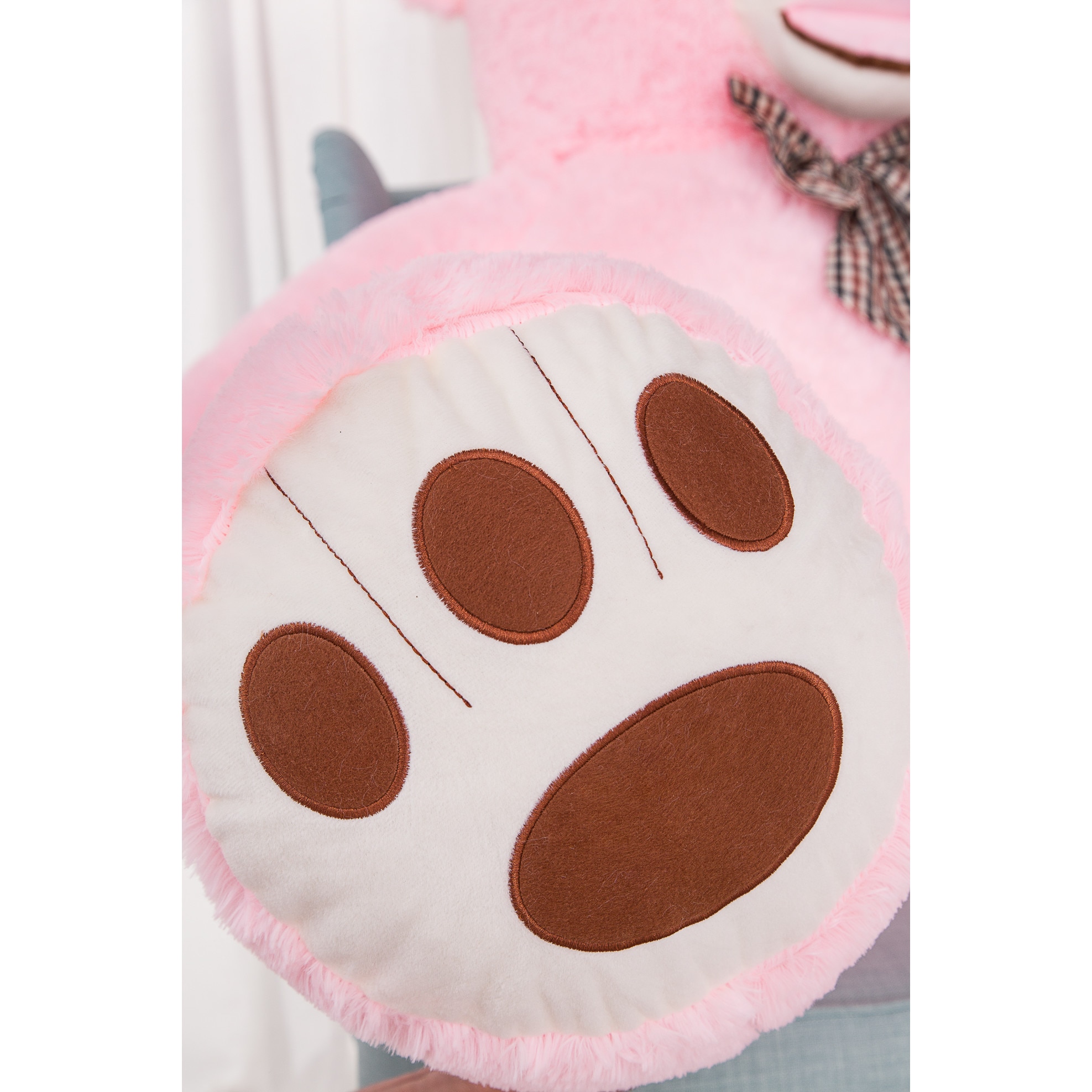 Ursulet de plus, Mis Gustaw, Teddy Amigo, Roz, 200cm - eMAG.ro