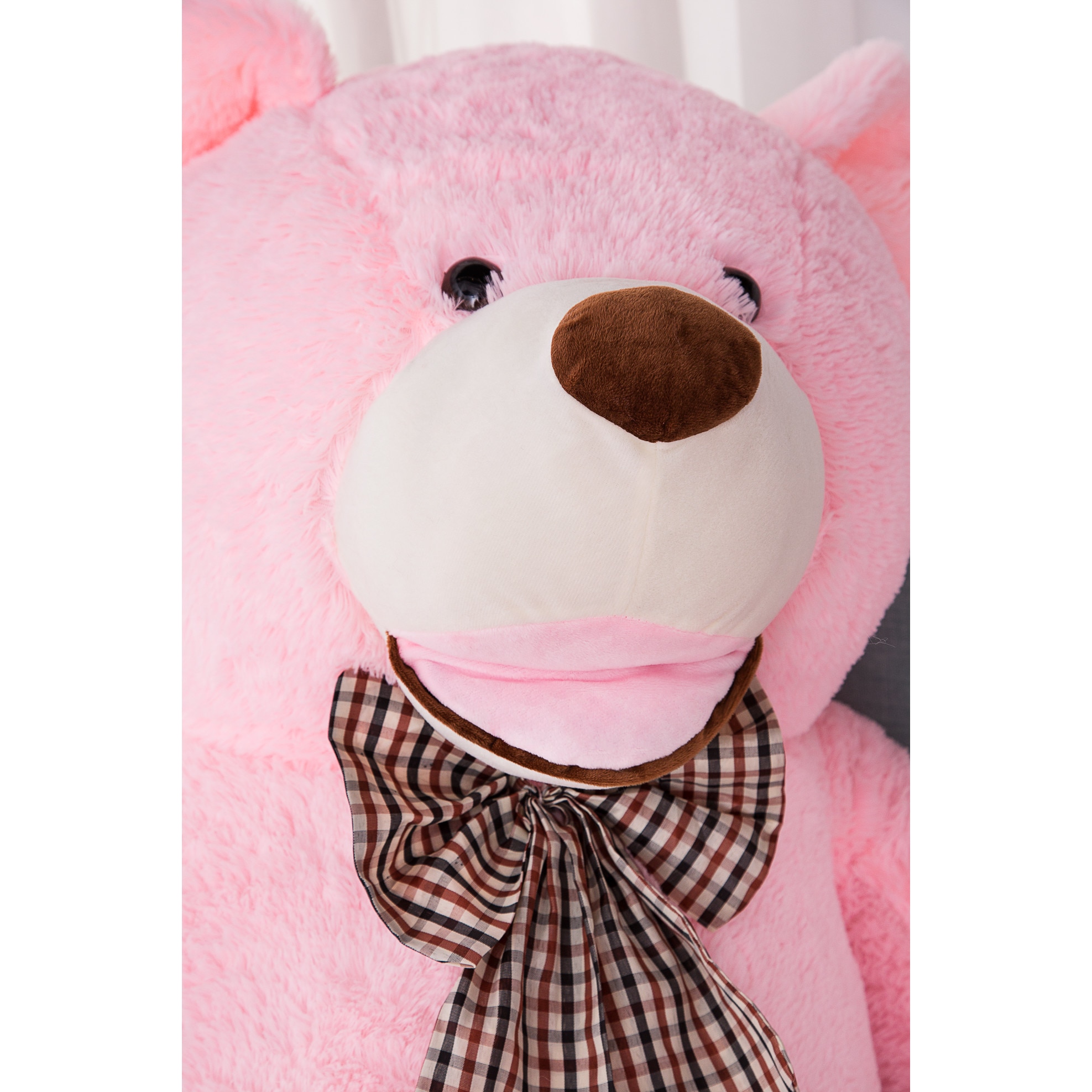 Ursulet de plus, Mis Gustaw, Amigo, Roz, 160cm - eMAG.ro