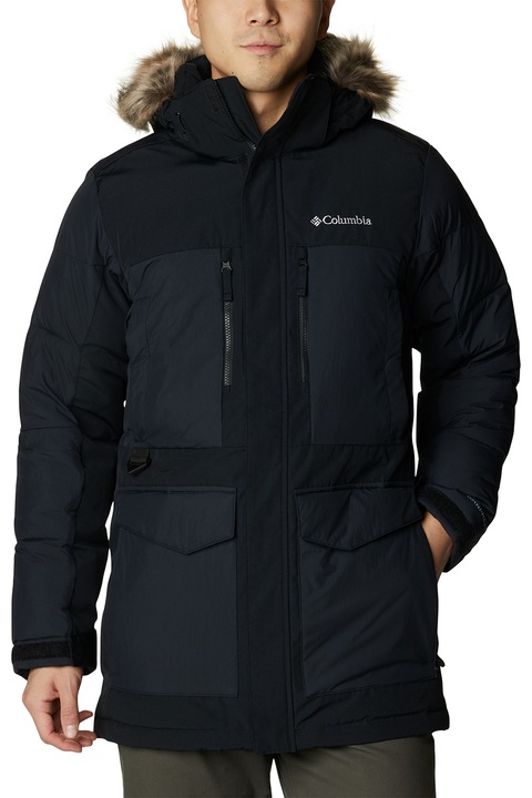 Columbia, Marquam Peak Fusion™ vízálló télikabát levehető kapucnival, Fekete, 2XL