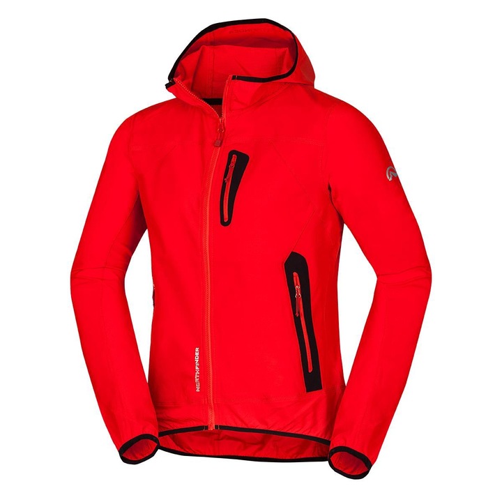 Ferfi rugalmas softshell kabat Case, Piros